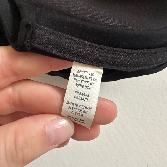 Aerie Black Real Free Full Coverage Comfortable Classic Neutral Bra size 32B EUC - Picture 5 of 6